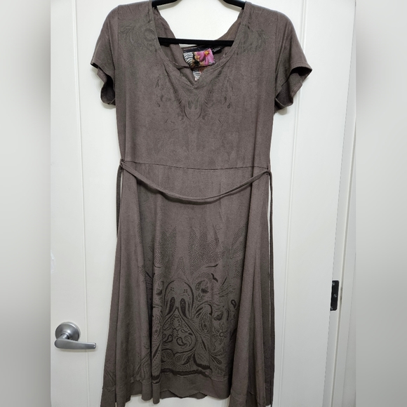 Desigual faux suede dress in large - Picture 4 of 4